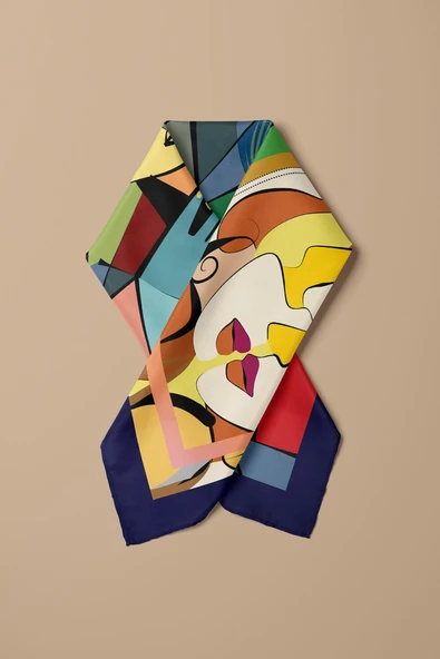 A76 KADIN DESENLİ BANDANA - Resim 3