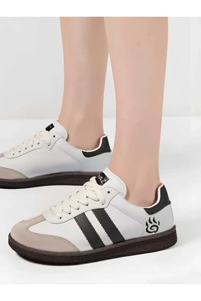 Unisex Yanı Şeritli Bağcıklı Yürüyüş Spor Ayakkabı / Beden : 38 / Cinsiyet : Unisex ürün görseli