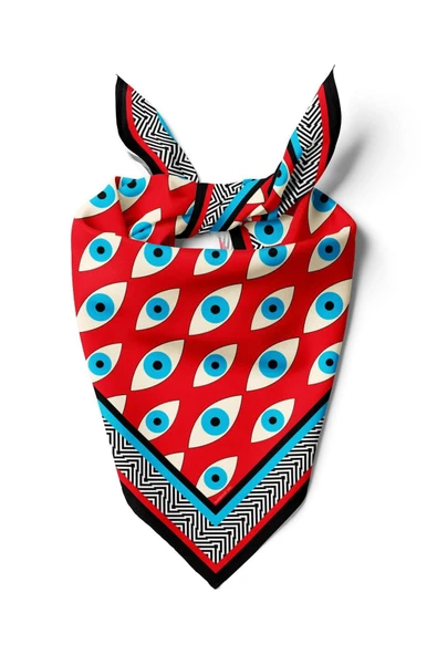 V49 EYE RED TASARIMLI BANDANA DG12394 ürün görseli