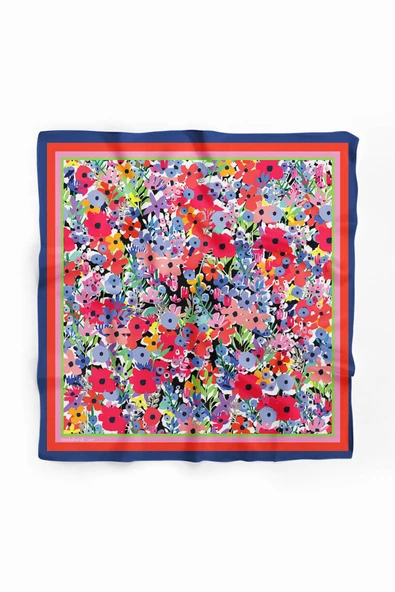 Y52 MODERN ÇİÇEKLİ TASARIM BANDANA DG12089 - Resim 2