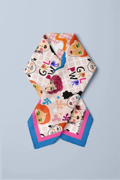 D89 Modabutik GRL PWR Bandana - Resim 3