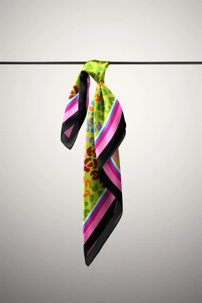 F83 LEOPARD TASARIMLI BANDANA  DG11973 - Resim 6