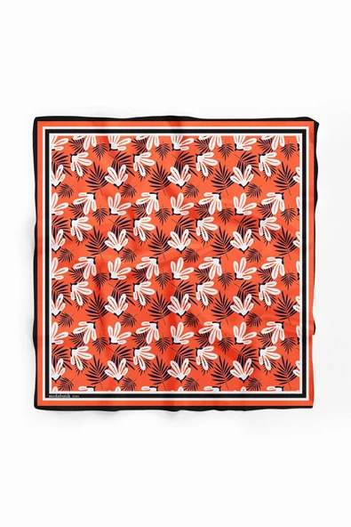F66 MODERN FLOWERS TASARIMLI BANDANA  DG11984 - Resim 2