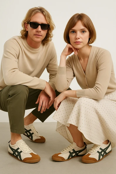 Bej Haki Unisex Sneaker Günlük Spor Ayakkabı / Beden : 45 / Cinsiyet : Kadın / Kız ürün görseli 1