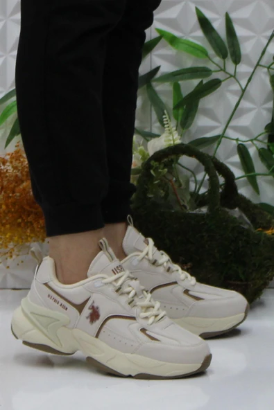U.S. Polo Assn. Isabella Bej Rahat Orijinal Ürün Kadın Spor Ayakkabı Sneaker / Beden : 36 / Cinsiyet : Kadın / Kız ürün görseli