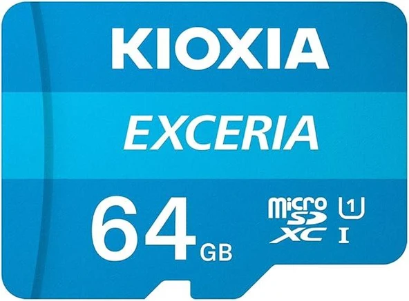 KIOXIA EXCERIA 64GB microSDXC Hafıza Kartı – UHS-I, R100MB/s okuma ürün görseli