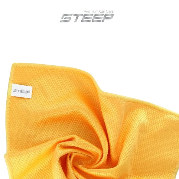 STEEP Ultimate Mikrofiber Baklava Desen Cam Temizlik Bezi 40x40 Cm - Resim 2