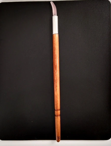 Kedi gözü akik mühre karga burun, zer mühre, gürgen ağacı sap-tezhip-minyatür-hat-no:52 - Resim 3