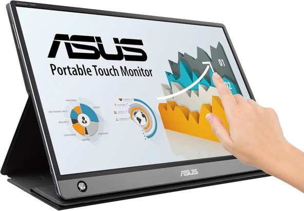Asus ZenScreen Touch MB16AMT 15.6" 5 ms Full HD IPS 60 Hz Dokunmatik Taşınabilir Monitör Outlet - Resim 6