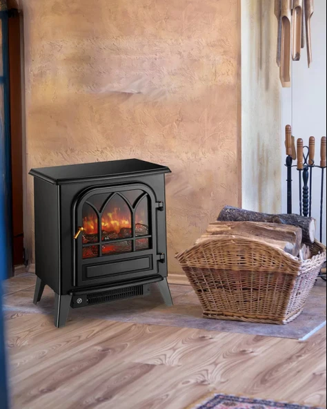 Dlc Flamix 1950W Dekoratif Ayaklı Şömine - Resim 3