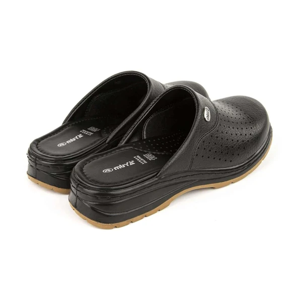 Muya Sabo Anatomik Erkek Terlik Siyah - Resim 4