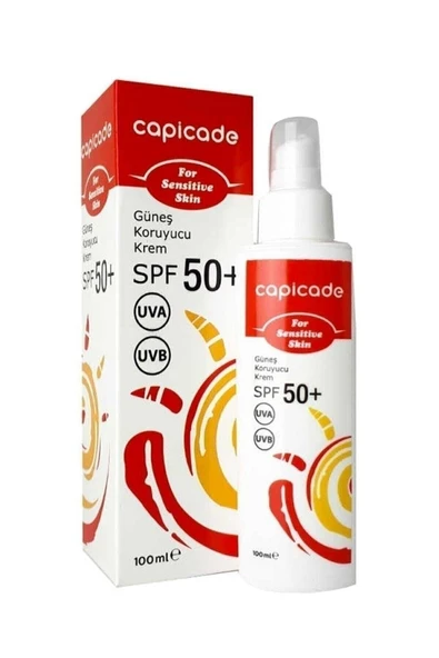 CAPİCADE Spf50+ Güneş Koruyucu Krem 100 Ml - Kızarık Eğilimli Ve Hassas Ciltler ürün görseli 1