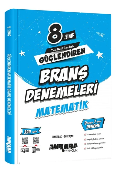 8.Sınıf Güçlendiren Matematik Branş Denemeleri ürün görseli 1