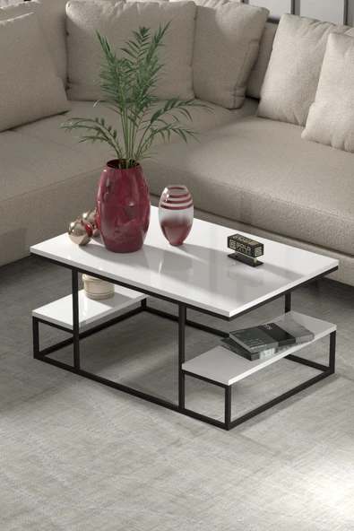 ORTA SEHPA V LÜX BEYAZ ürün görseli 1