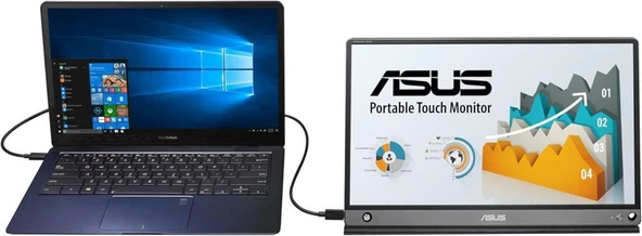 Asus ZenScreen Touch MB16AMT 15.6" 5 ms Full HD IPS 60 Hz Dokunmatik Taşınabilir Monitör Outlet - Resim 5