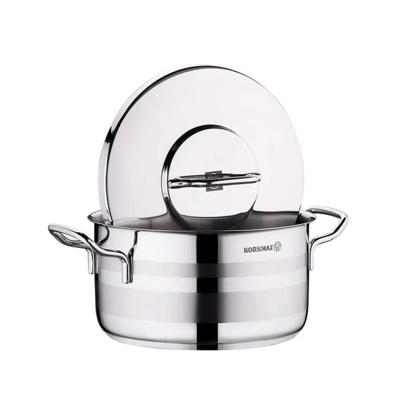 Korkmaz A2023 Astra2 Derin Çelik Tencere 20x11,5 cm - Resim 4