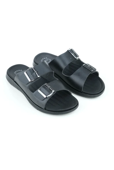 GEZER Yazlık Fuspetli Taban İki Toka Ayarlanabilir Erkek Terlik - Resim 3