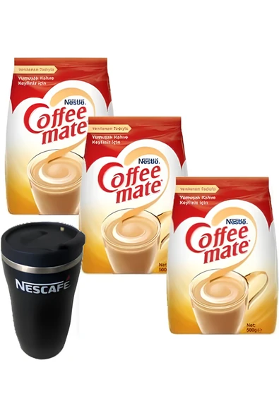 Nestle Coffee Mate 500 Gr*3 + Termos ürün görseli 1