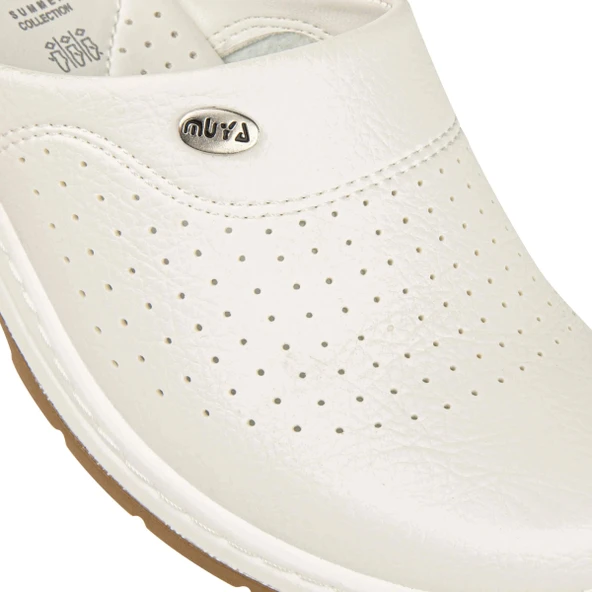 Muya Sabo Anatomik Erkek Terlik Beyaz - Resim 5