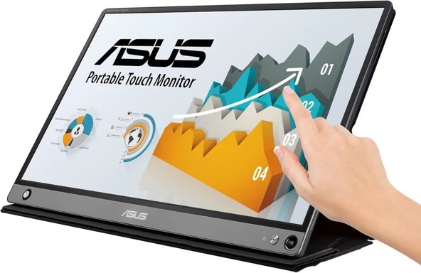 Asus ZenScreen Touch MB16AMT 15.6" 5 ms Full HD IPS 60 Hz Dokunmatik Taşınabilir Monitör Outlet - Resim 4