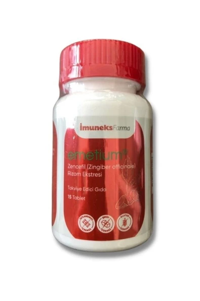 Imuneks Emetium Ginger (zencefil) 15 Tablet ürün görseli 1