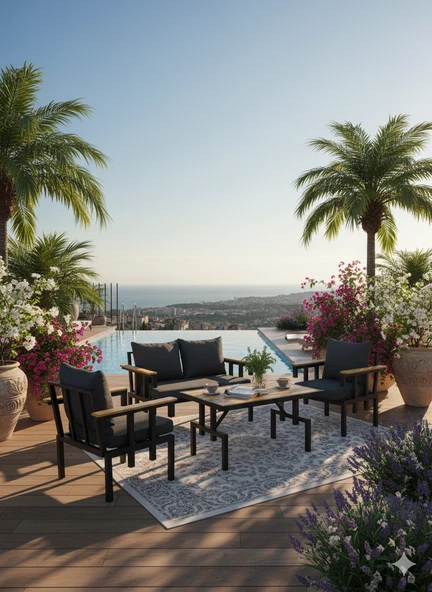 LİV Concept Hexa Lounge Dış Mekan Oturma Takımı ürün görseli