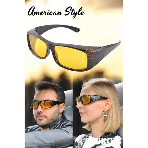 Güvenli Gece Sürüş Görüş Gözlüğü Sis Far Işık Önleyici Anti-Fog Gözlük ürün görseli