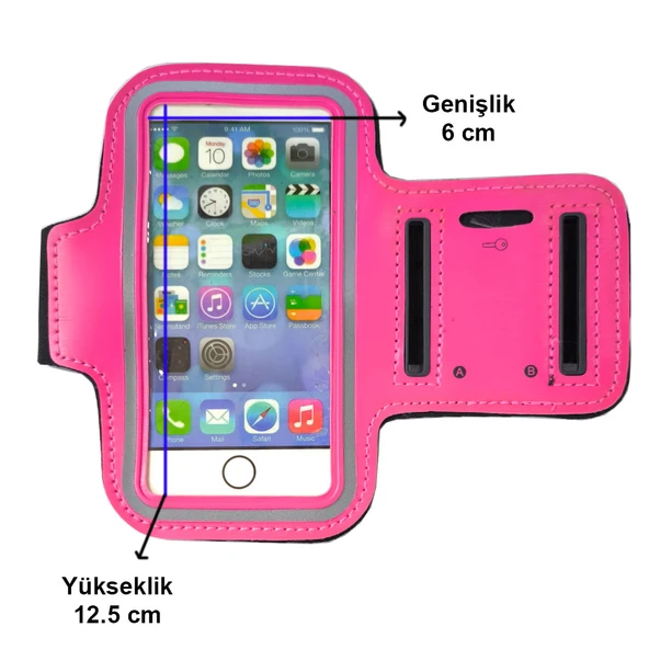 kol bandı Cep telefonu için12.5*6cm ölçülerinde taşıma kılıfı - Resim 5