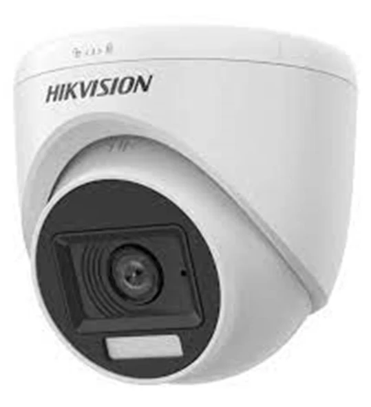 Hikvision DS-2CE76D0T-EXLPF TVI 1080P 2mp 2.8mm Sabit Lensli Dual Light Dome Kamera ürün görseli 1