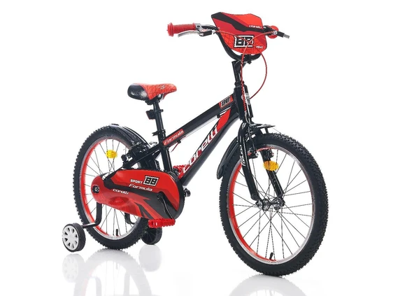 Corelli Formula 20 Jant Erkek Çocuk Bisikleti Siyah Kırmızı ürün görseli 1