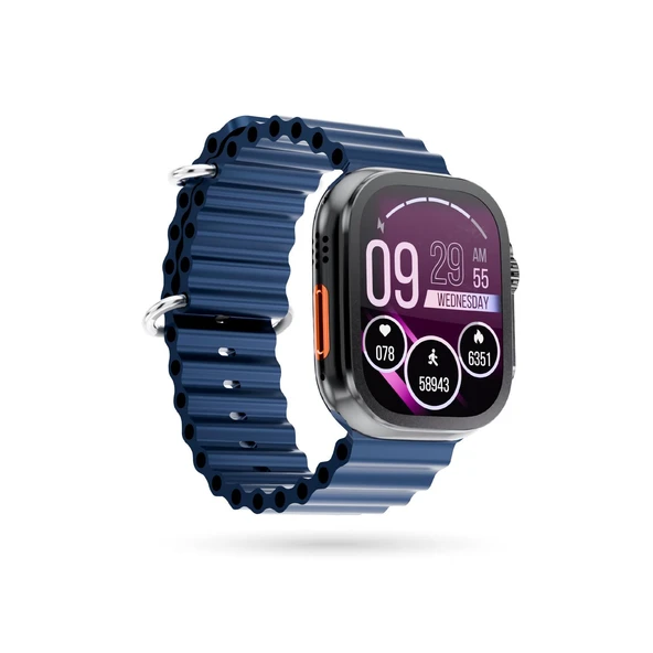 Polosmart PBS139 2.01 İnç Dokunmatik Ekran Akıllı Saat Dahili Hoparlör ve Mikrofon Navy ürün görseli 1