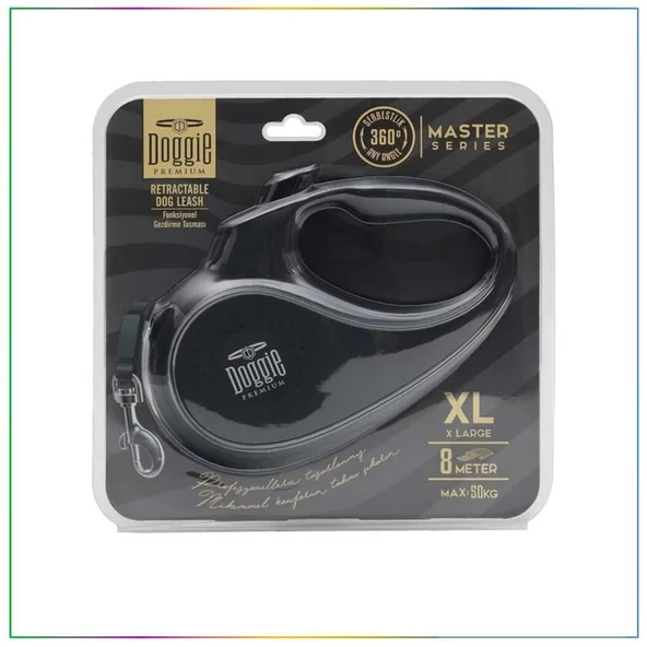 Doggie Master Serisi Otomatik Uzatma Tasması XL-50kg-8mt ürün görseli 1
