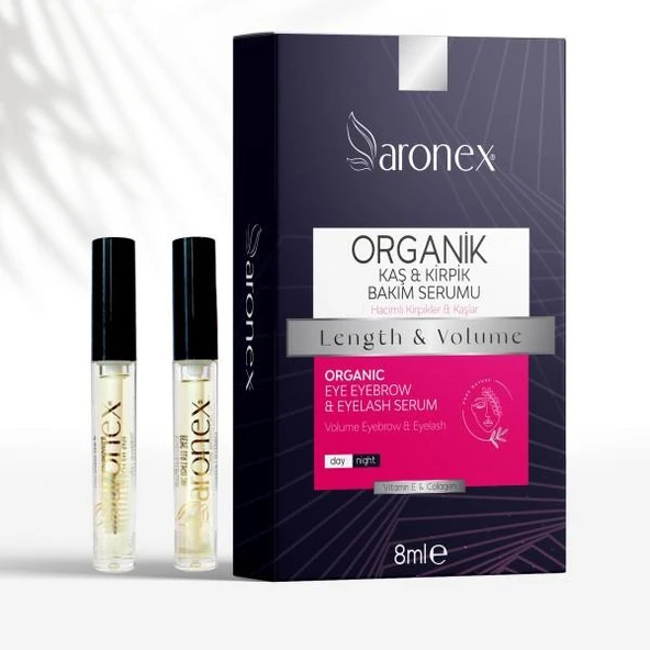 Aronex Organik Kaş & Kirpik Bakım Serumu 8 ml ürün görseli 1