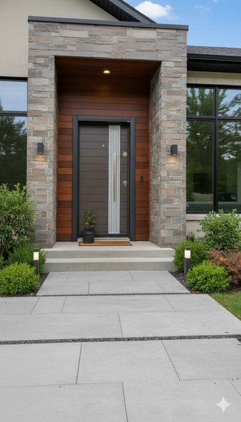 LİV Concept Antrasi̇t Dura | Ahşap Güvenlik Kapısı - Resim 2