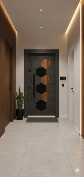 LİV Concept Eli̇t Seri̇si̇ | Elegance Güvenli̇k Kapisi Çeli̇k Kapi - Vi̇lla Kapisi - Resim 2