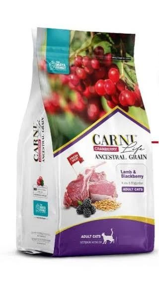 Carni Life Cranberry Kuzu Etli ve Böğürtlenli 10 kg Yetişkin Kedi Maması ürün görseli 1