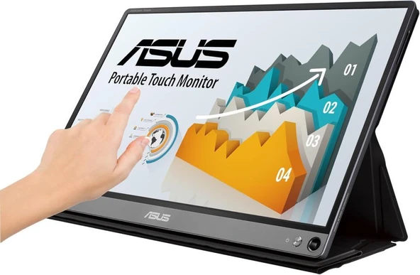 Asus ZenScreen Touch MB16AMT 15.6" 5 ms Full HD IPS 60 Hz Dokunmatik Taşınabilir Monitör Outlet - Resim 3