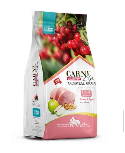 Carni Life Hindi Etli ve Elmalı Tüm Irklar İçin Yavru Köpek Maması (12 kg) ürün görseli
