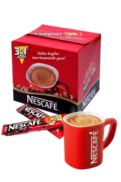 Nescafe 3'Ü 1 Arada 72'Li Kutu + Nescafe Kupa Hediyeli ürün görseli 1