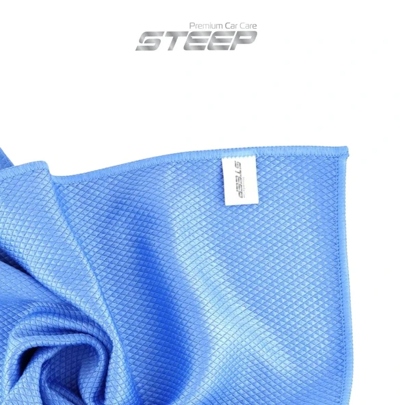 STEEP Ultimate Mikrofiber Baklava Desen Cam Temizlik Bezi 40x40 Cm - Resim 3