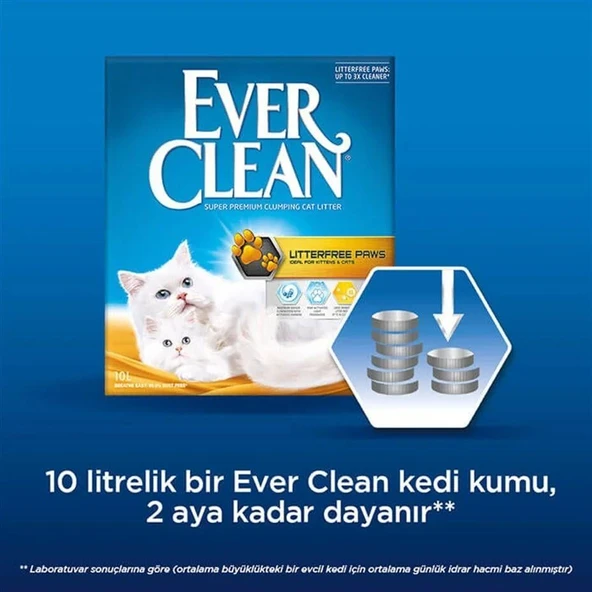 Ever Clean Litterfree Paws Iz Bırakmayan Kedi Kumu 10 Lt ürün görseli 1