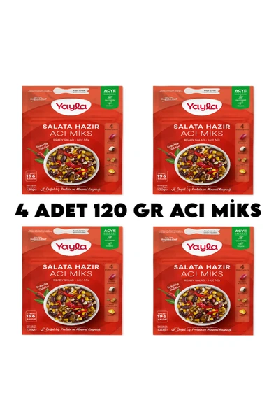 Yayla Acı Miks Hazır Salata x 4 Adet ürün görseli 1