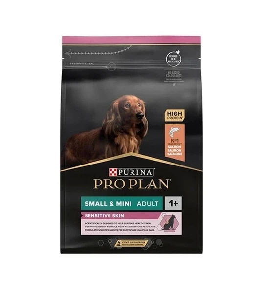 Pro Plan Small&Mini Sensivite Skin Somonlu Küçük Irk Yetişkin Köpek Maması 3 Kg ürün görseli 1