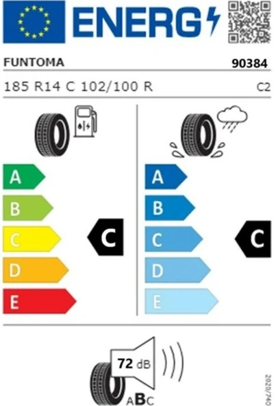 Funtoma 185 R14 C TL 102/100R 8PR VANFUN WINTER Kamyonet Kış Lastiği (Üretim Tarihi:2025) - Resim 2