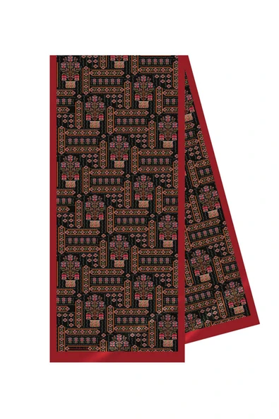 Modabutik Çiçek Desenli Kadın Fular - Resim 2