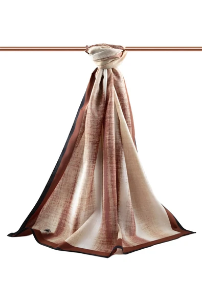 LÜKS MEDİNE İPEĞİ BATİK DESENLİ GÜL KURUSU RENKLİ 75X195 KIRIŞMAZ ŞAL MOSS KREP DİKİŞ TİPİ İTALYAN DİKİŞLİ - Resim 2