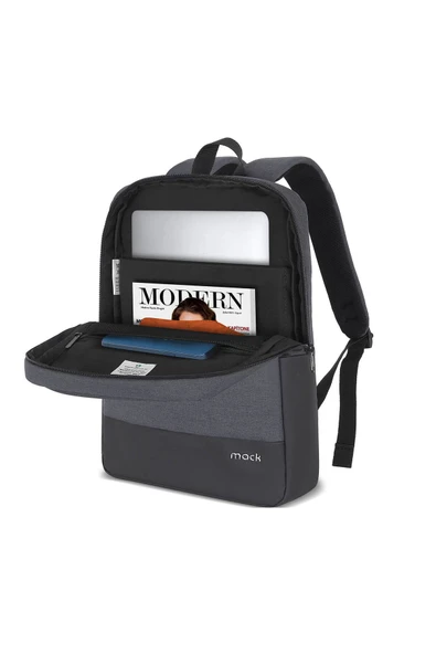 MCE-1103 15.6" UNICITY Eco Notebook Sırt Çantası Siyah - Resim 3