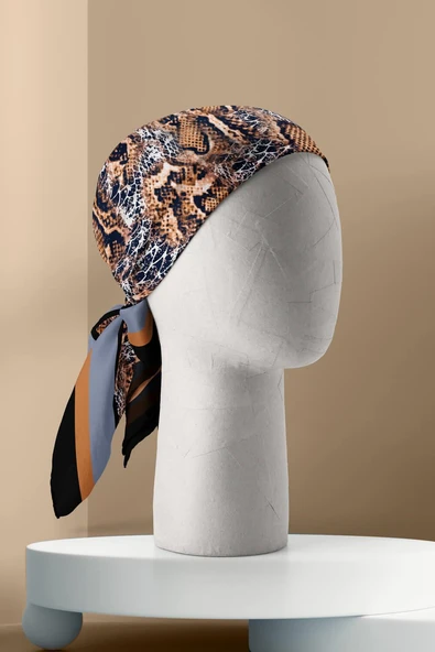 Y35 KADIN DESENLİ BANDANA DG-611 - Resim 3