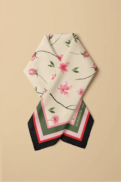 H31 ÇITIR ÇİÇEKLİ BANDANA DG12105 - Resim 3