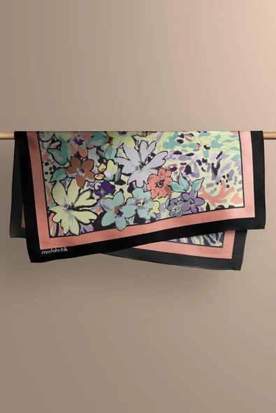 B101 ÇİÇEK DESENLİ BANDANA - Resim 4